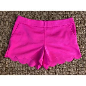 Pink Scalloped Express Shorts